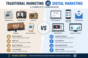 Traditional Marketing vs Digital Marketing